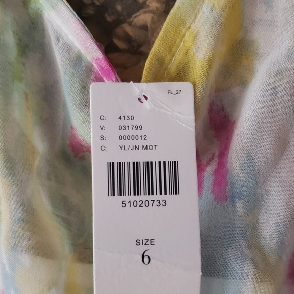 NWT Watercolor Maxi Dress from Anthropologie Sz 6 - Picture 7 of 7